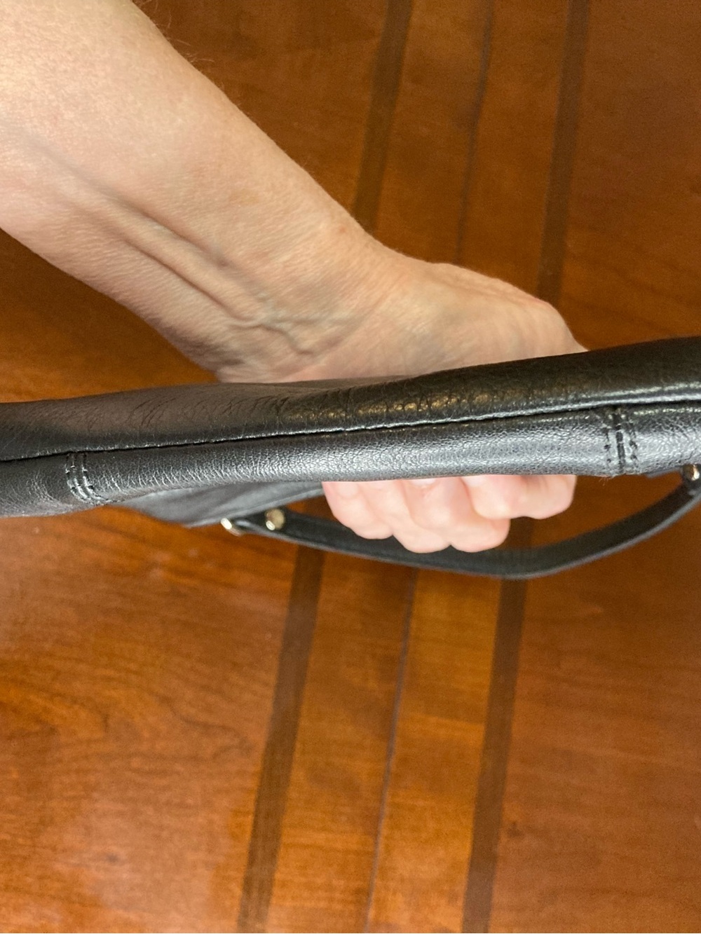 Coach Vintage Madison Black Pleated Pebbled Leather Wristlet Clutch Style F43431 - Picture 9 of 12